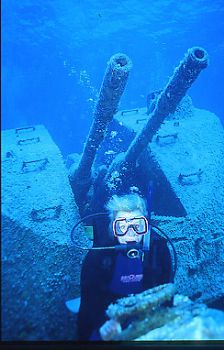 Wreck of the Tibbets off Cayman Brac by Jerry Hamberg 